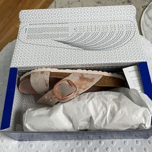 New Birkenstock Siena Big Buckle Suede sandal sz40